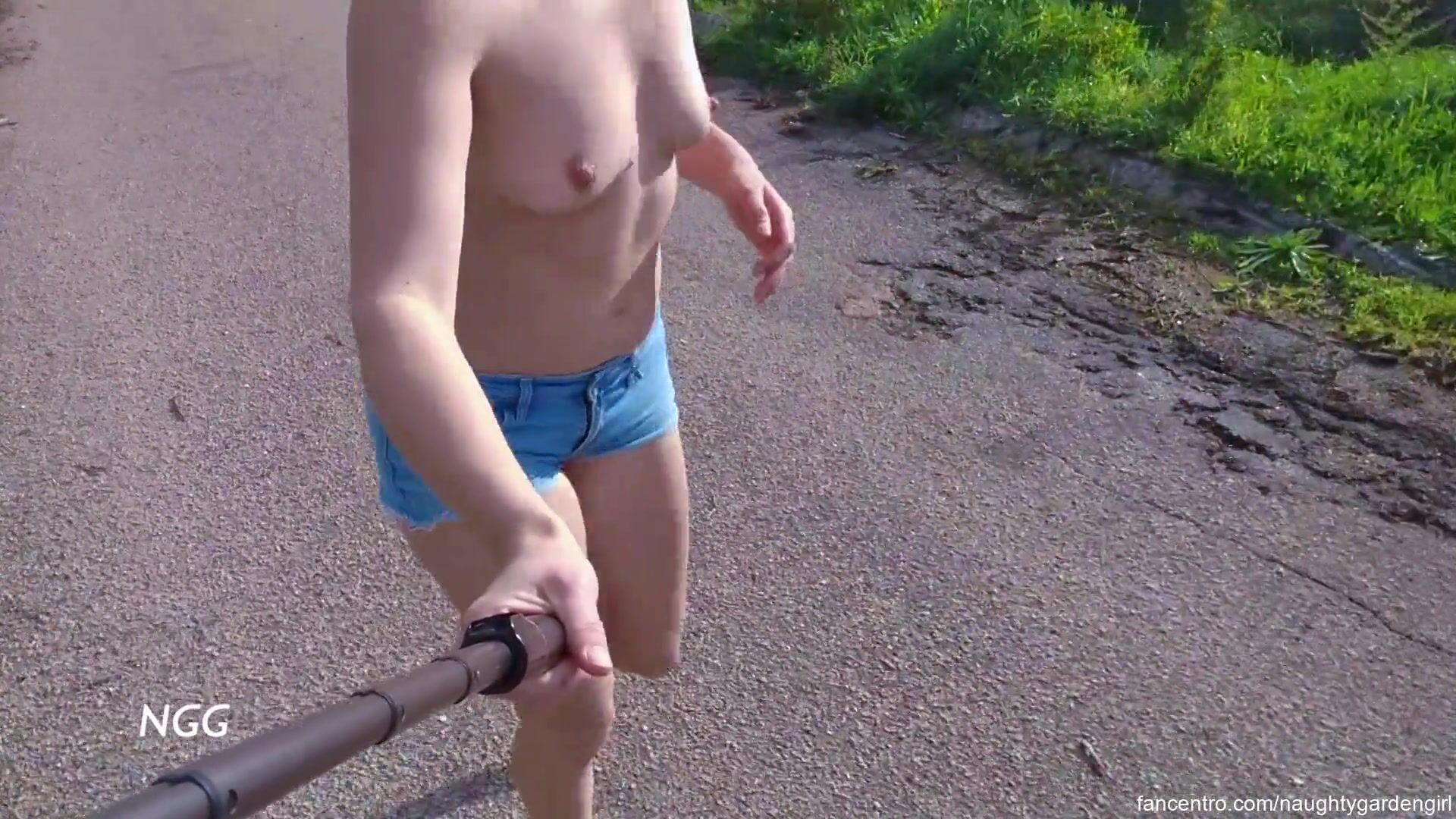 NGG - Naked Public Hitch Hiker (caught twice)